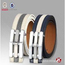 latest style men's genuine leather top layer fringe grain plate buckle belt